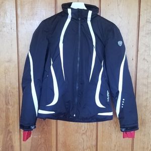 Hyra Black/White Winter Ski jacket, sz XS